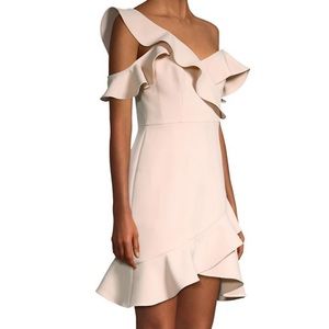 BCBGMaxAzria Asymmetric Ruffled Mini Dress Sz 8&12